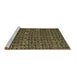 Sideview of Machine Washable Oriental Brown Modern Rug, wshabs5029brn