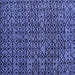 Square Machine Washable Oriental Blue Modern Rug, wshabs5029blu