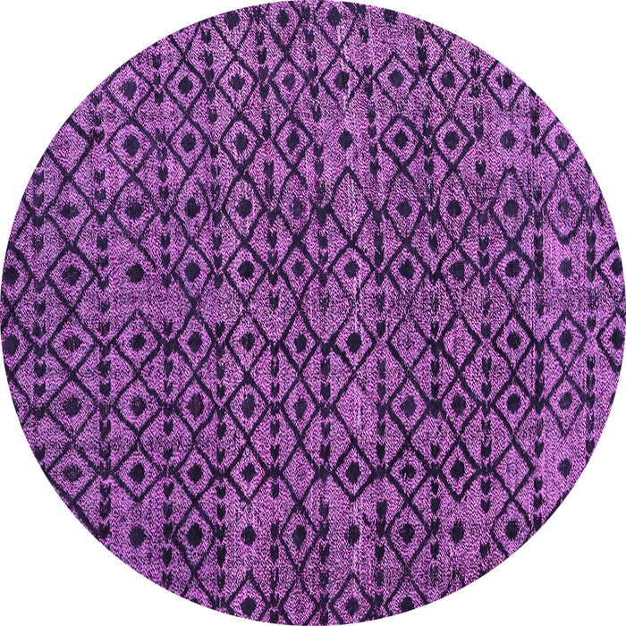 Round Oriental Pink Modern Rug, abs5029pnk