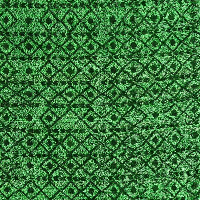 Machine Washable Oriental Green Modern Area Rugs, wshabs5029grn