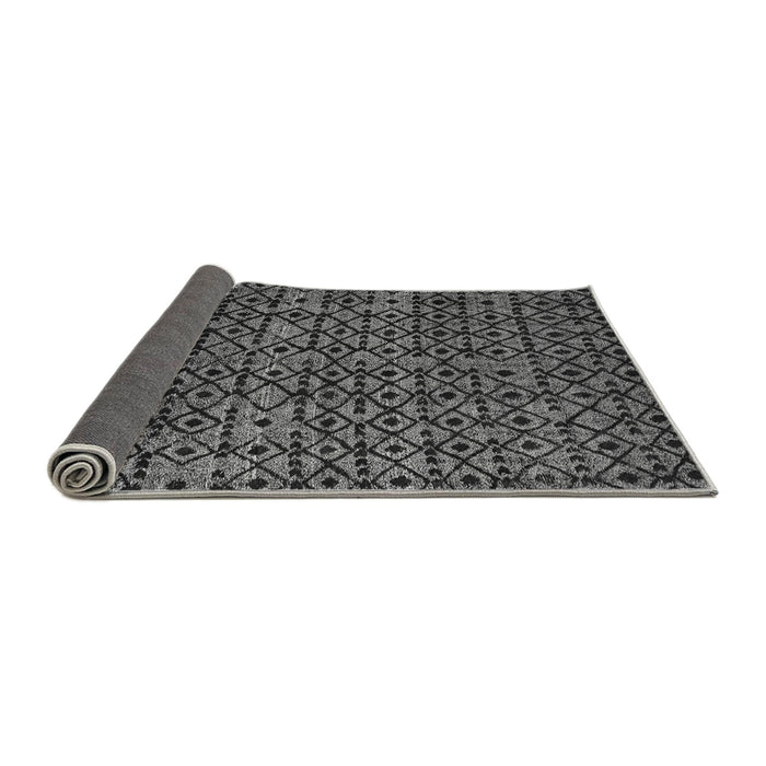 Sideview of Oriental Gray Modern Rug, abs5029gry