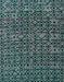 Machine Washable Abstract Cadet Blue Green Rug, wshabs5029