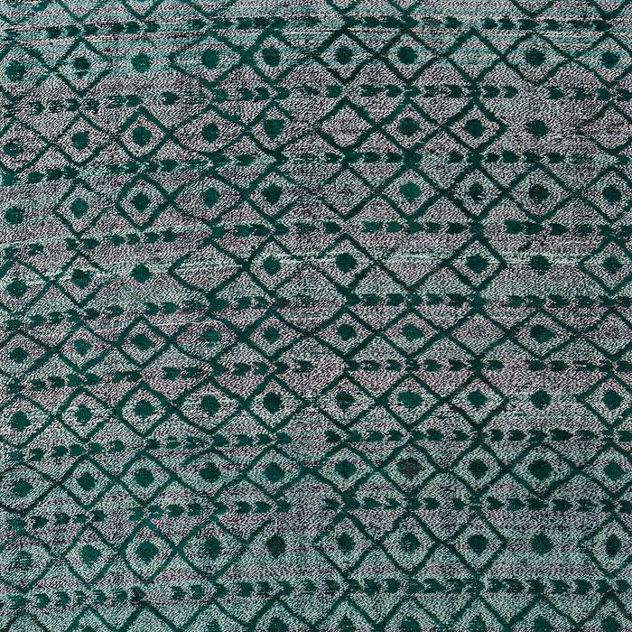 Machine Washable Abstract Cadet Blue Green Rug, wshabs5029