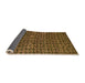 Sideview of Oriental Orange Modern Rug, abs5029org