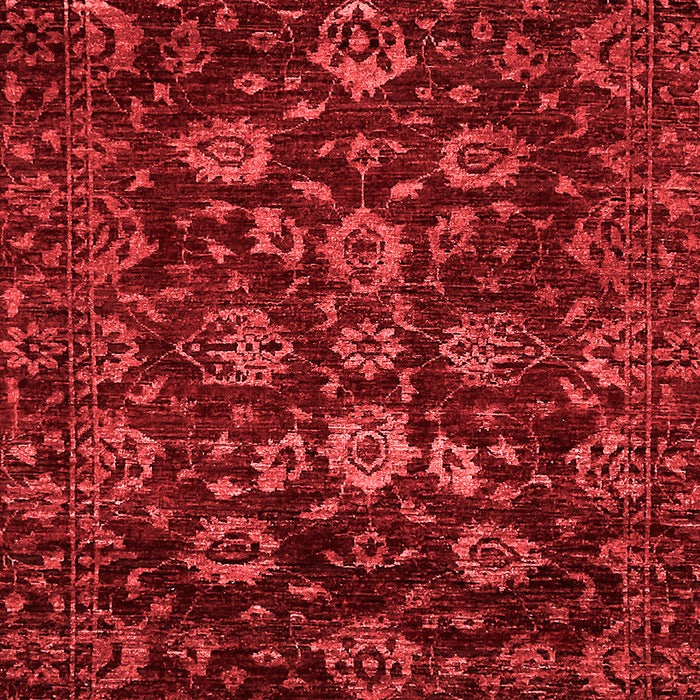 Machine Washable Oriental Red Traditional Rug, wshabs502red