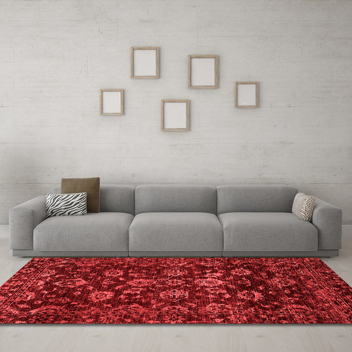 Traditional Red Washable Rugs