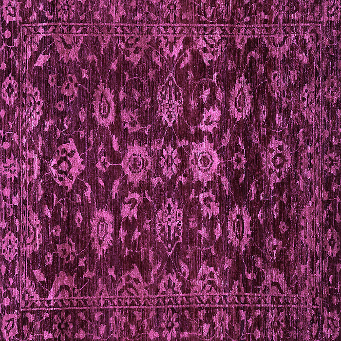 Square Machine Washable Oriental Purple Traditional Area Rugs, wshabs502pur