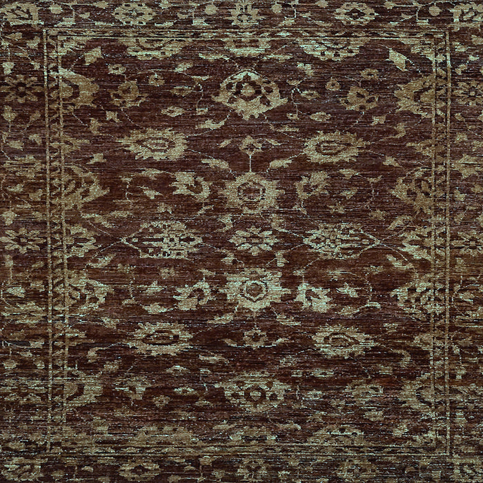 Square Oriental Light Blue Traditional Rug, abs502lblu