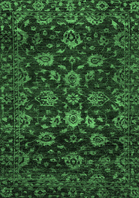 Oriental Emerald Green Traditional Rug, abs502emgrn