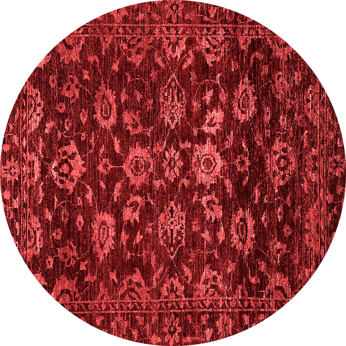 Machine Washable Oriental Red Traditional Rug, wshabs502red