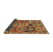 Sideview of Abstract Gold Oriental Rug, abs5030