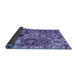 Sideview of Oriental Blue Modern Rug, abs5030blu