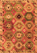 Machine Washable Oriental Orange Modern Area Rugs, wshabs5030org