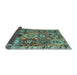 Sideview of Oriental Light Blue Modern Rug, abs5030lblu