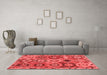 Modern Red Washable Rugs