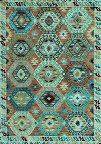 Oriental Light Blue Modern Rug, abs5030lblu