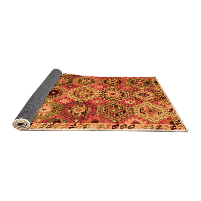 Sideview of Oriental Orange Modern Rug, abs5030org