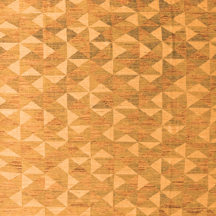 Square Machine Washable Oriental Orange Modern Area Rugs, wshabs5031org