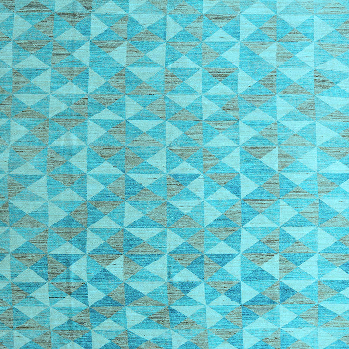 Square Machine Washable Oriental Light Blue Modern Rug, wshabs5031lblu