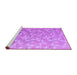 Sideview of Machine Washable Oriental Purple Modern Area Rugs, wshabs5031pur