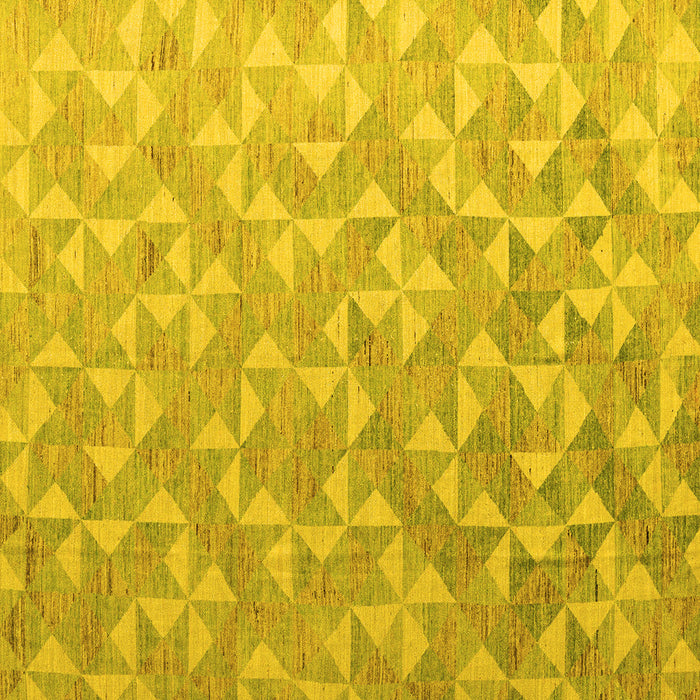 Square Oriental Yellow Modern Rug, abs5031yw
