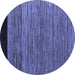 Round Machine Washable Oriental Blue Modern Rug, wshabs5032blu