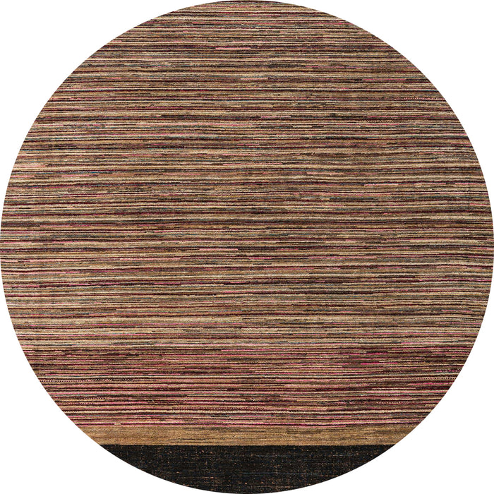 Round Machine Washable Abstract Red Brown Rug, wshabs5032