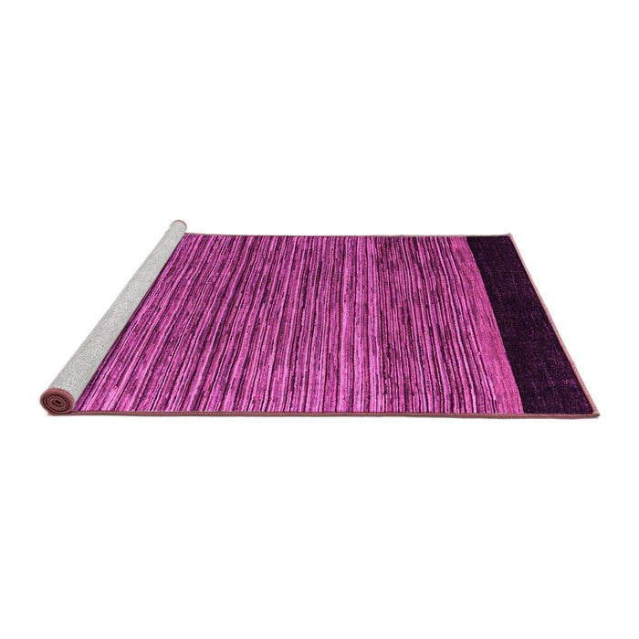 Sideview of Machine Washable Oriental Pink Modern Rug, wshabs5032pnk