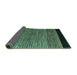 Sideview of Oriental Turquoise Modern Rug, abs5032turq