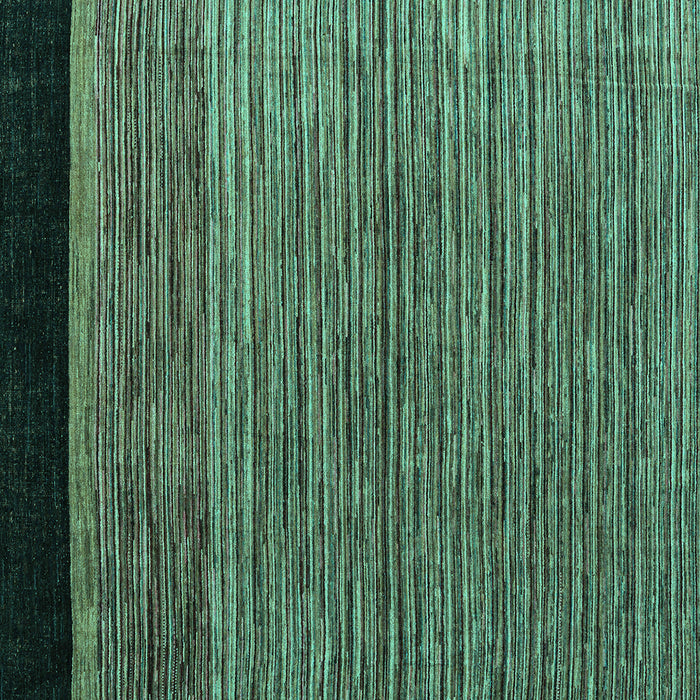 Square Machine Washable Oriental Turquoise Modern Area Rugs, wshabs5032turq