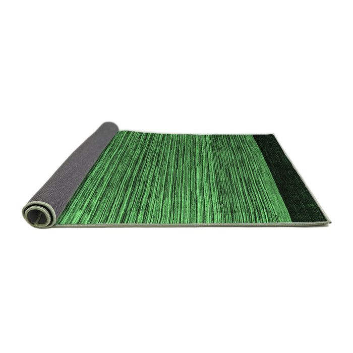 Sideview of Oriental Emerald Green Modern Rug, abs5032emgrn