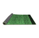 Sideview of Oriental Emerald Green Modern Rug, abs5032emgrn