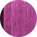 Round Oriental Pink Modern Rug, abs5032pnk