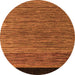 Round Oriental Orange Modern Rug, abs5032org