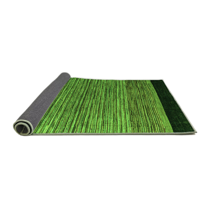 Sideview of Oriental Green Modern Rug, abs5032grn