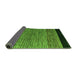 Sideview of Oriental Green Modern Rug, abs5032grn