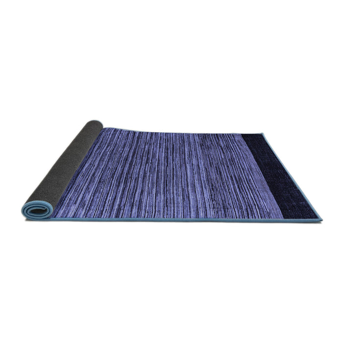 Sideview of Oriental Blue Modern Rug, abs5032blu