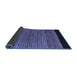 Sideview of Oriental Blue Modern Rug, abs5032blu