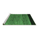 Sideview of Machine Washable Oriental Emerald Green Modern Area Rugs, wshabs5032emgrn