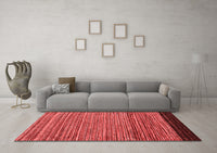 Machine Washable Oriental Red Modern Rug, wshabs5033red