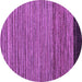 Round Machine Washable Oriental Purple Modern Area Rugs, wshabs5033pur