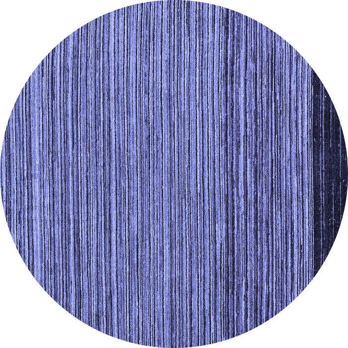 Round Oriental Blue Modern Rug, abs5033blu
