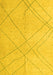 Machine Washable Oriental Yellow Modern Rug, wshabs5034yw