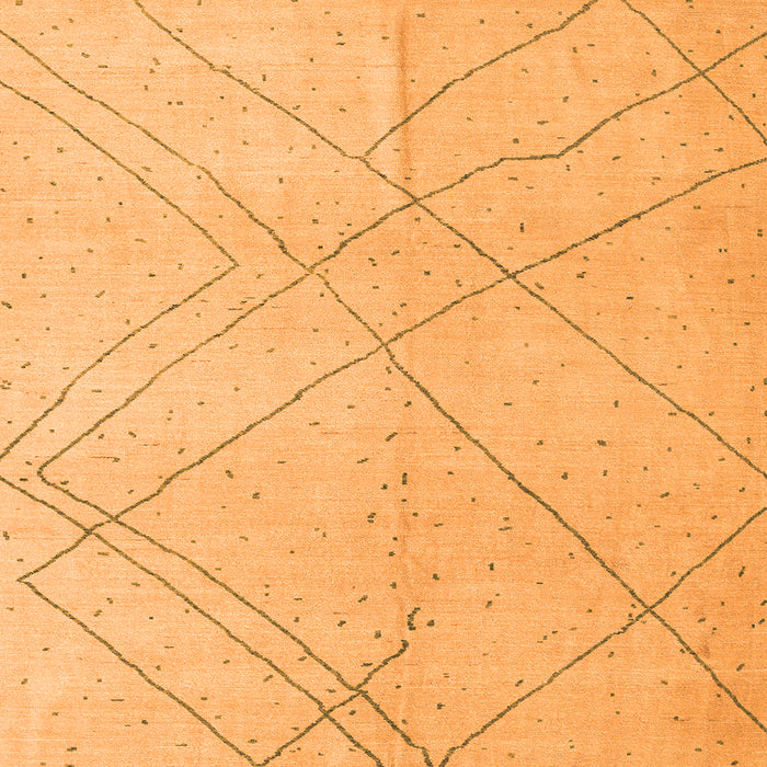Square Oriental Orange Modern Rug, abs5034org