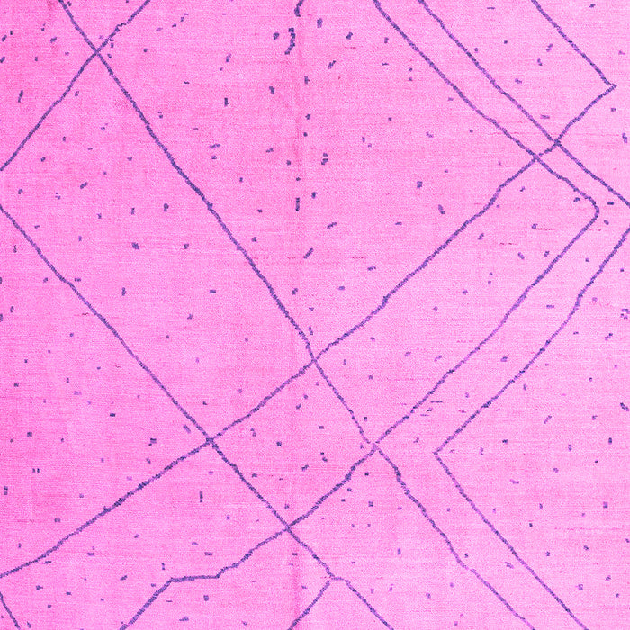 Machine Washable Oriental Pink Modern Rug, wshabs5034pnk