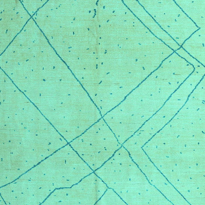 Machine Washable Oriental Turquoise Modern Area Rugs, wshabs5034turq