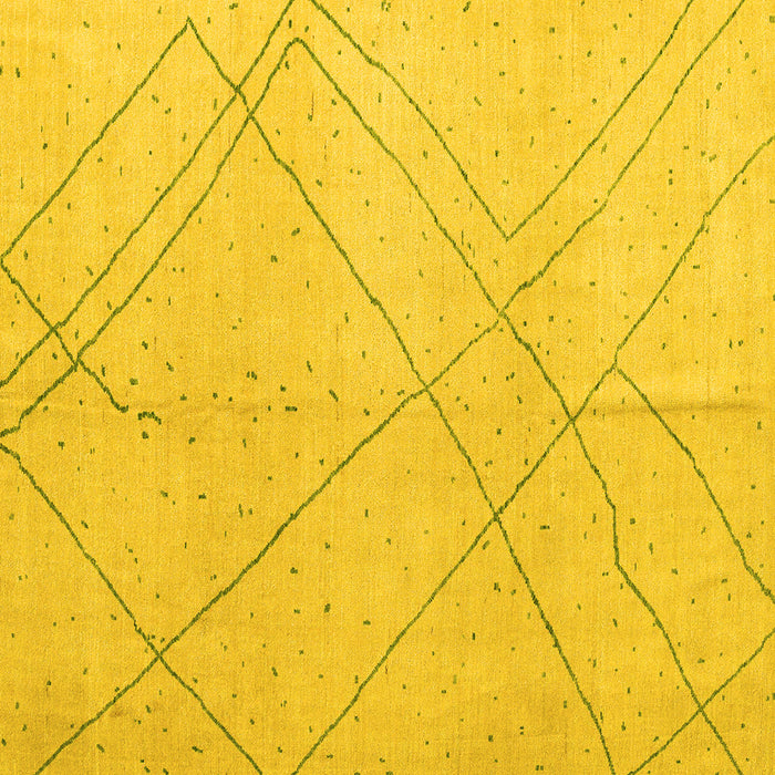 Square Oriental Yellow Modern Rug, abs5034yw