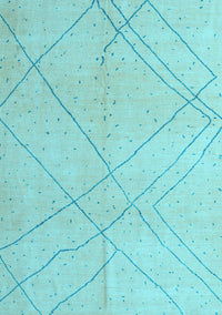 Oriental Light Blue Modern Rug, abs5034lblu