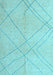 Oriental Light Blue Modern Rug, abs5034lblu