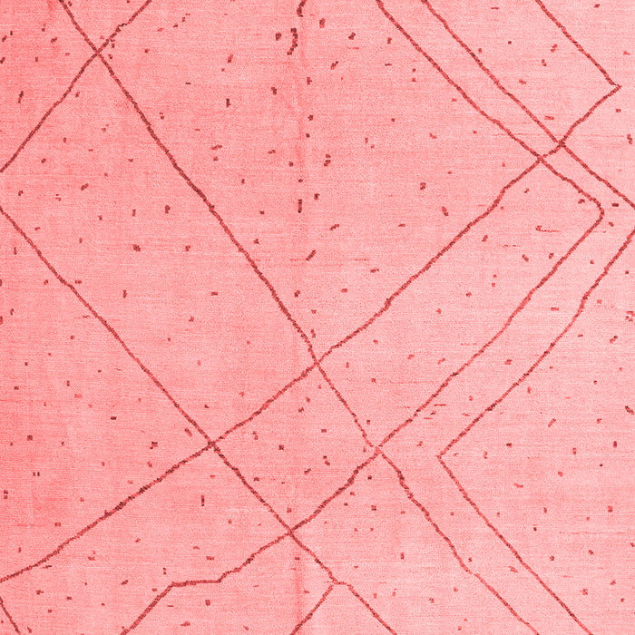 Machine Washable Oriental Red Modern Rug, wshabs5034red